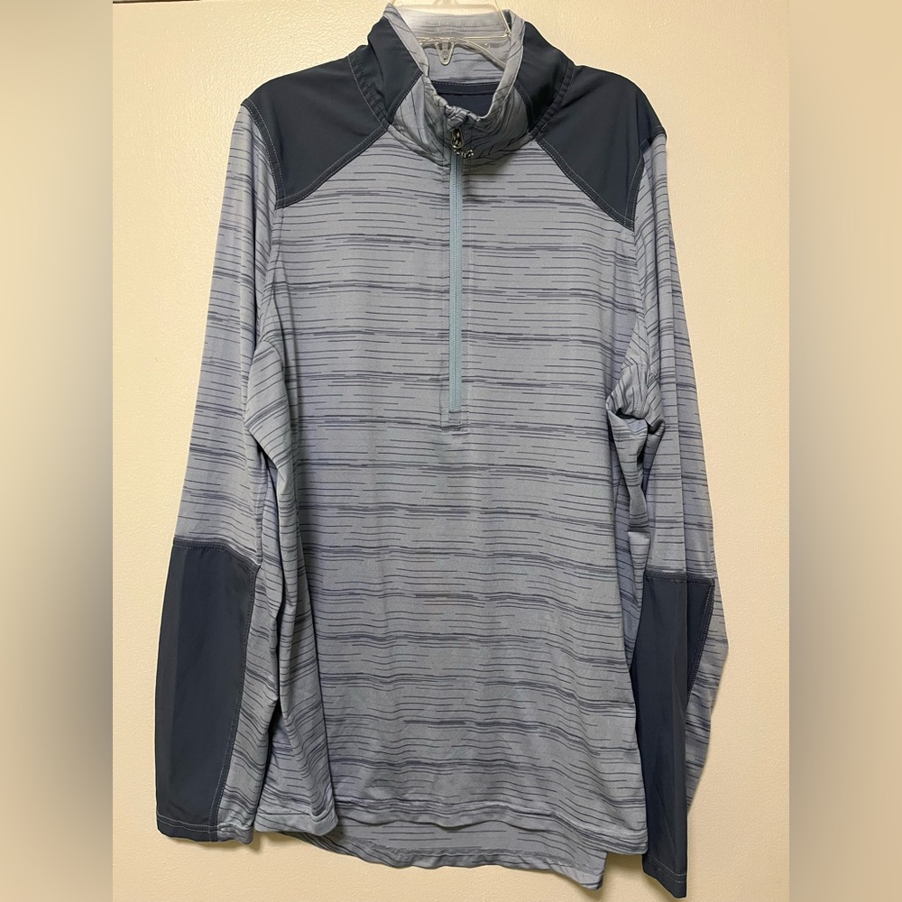 Men's Heather Light Gray Quarter-Zip Performance Pullover - LIV Outdoor